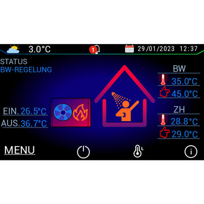 Sunex NEXUS M18 EVI Monoblock Wärmepumpe 18kW optional Steuerungsmodul Insyg Cloud + Hydraulikmodul Hydra Box