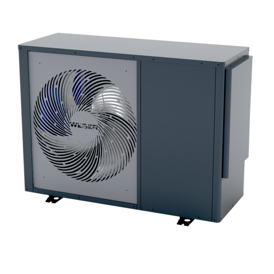 Monoblock heat pump WEBER HT 12kW for domestic hot water and heating R32 WiFi BAFA A+++ 